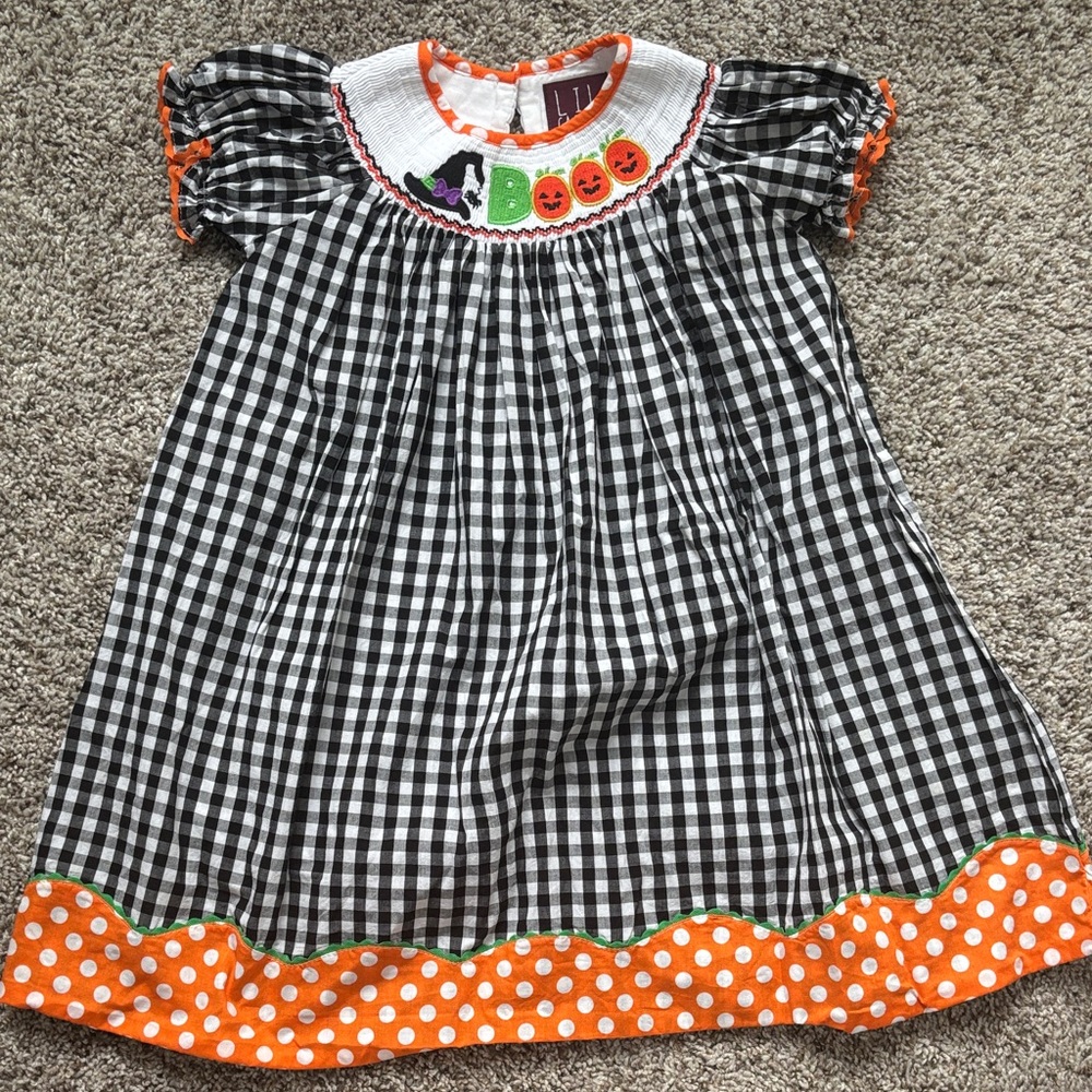 Black and White Gingham Halloween Dress